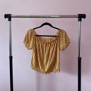 Striped Off the Shoulder Top